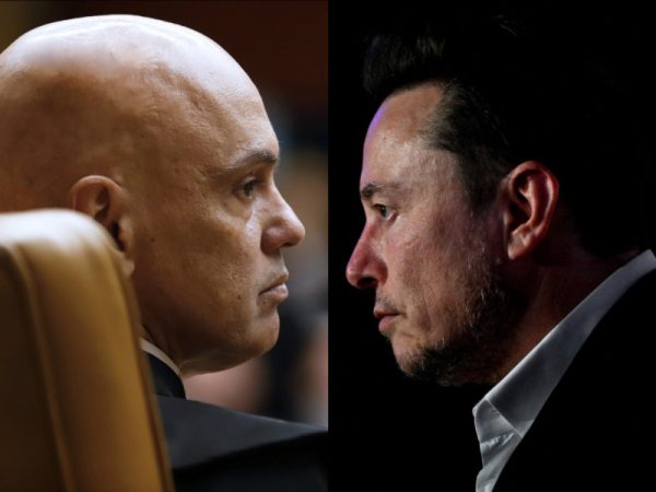 O bilionário Elon Musk, dono da rede social X (antigo Twitter), publicou em seu perfil na rede social uma foto produzida por inteligência artificial comparando o ministro Alexandre de Moraes a vilões dos filmes Harry Potter e Star Wars.